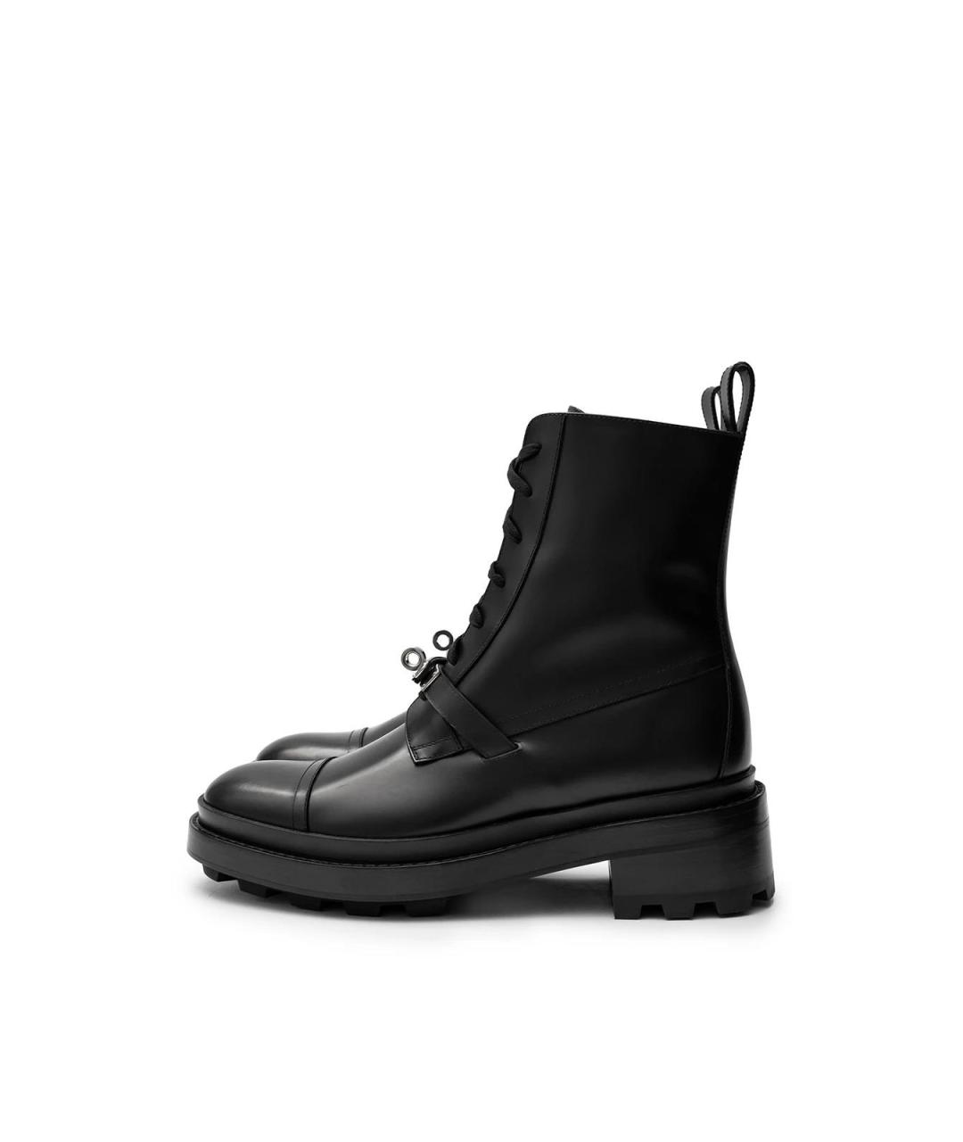 HERMES Черные кожаные ботинки, фото 2