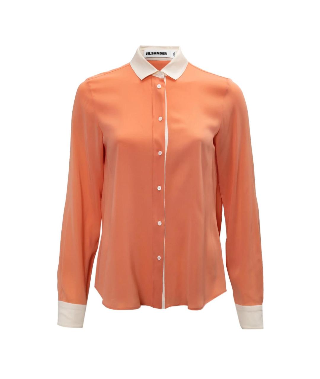 JIL SANDER Розовая шелковая рубашка, фото 4