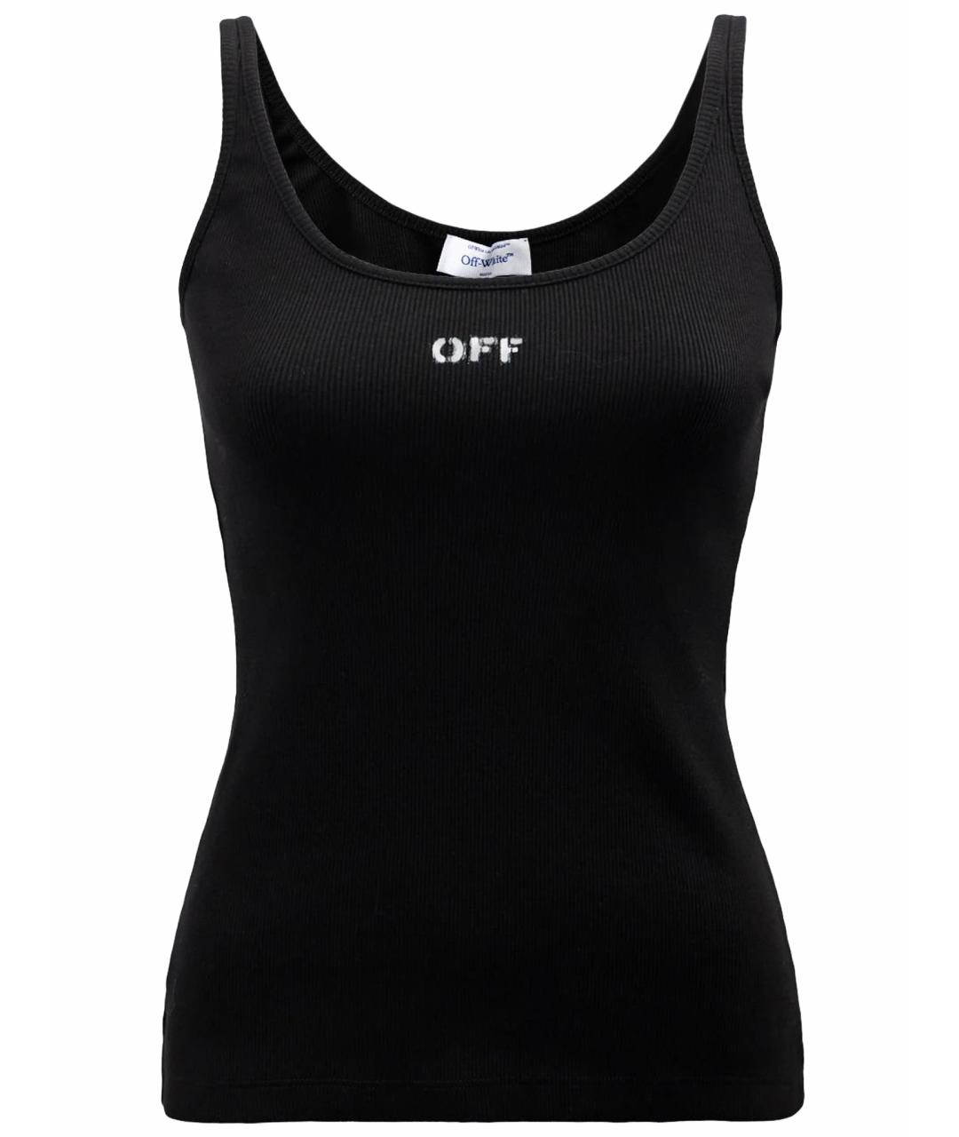 OFF-WHITE Черная хлопковая футболка, фото 1