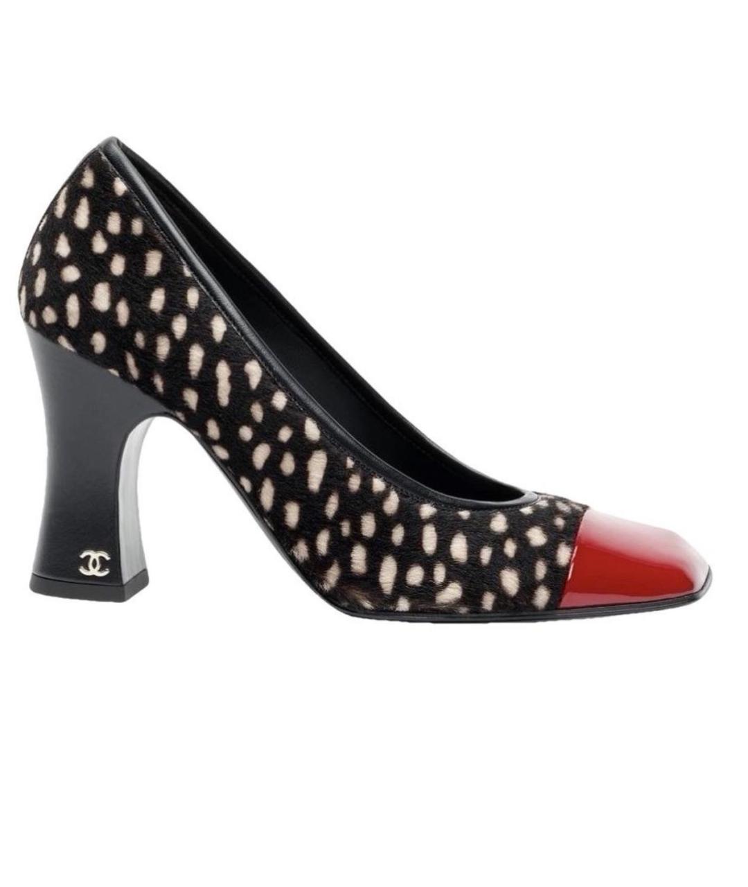 CHANEL Мульти кожаные туфли, фото 9