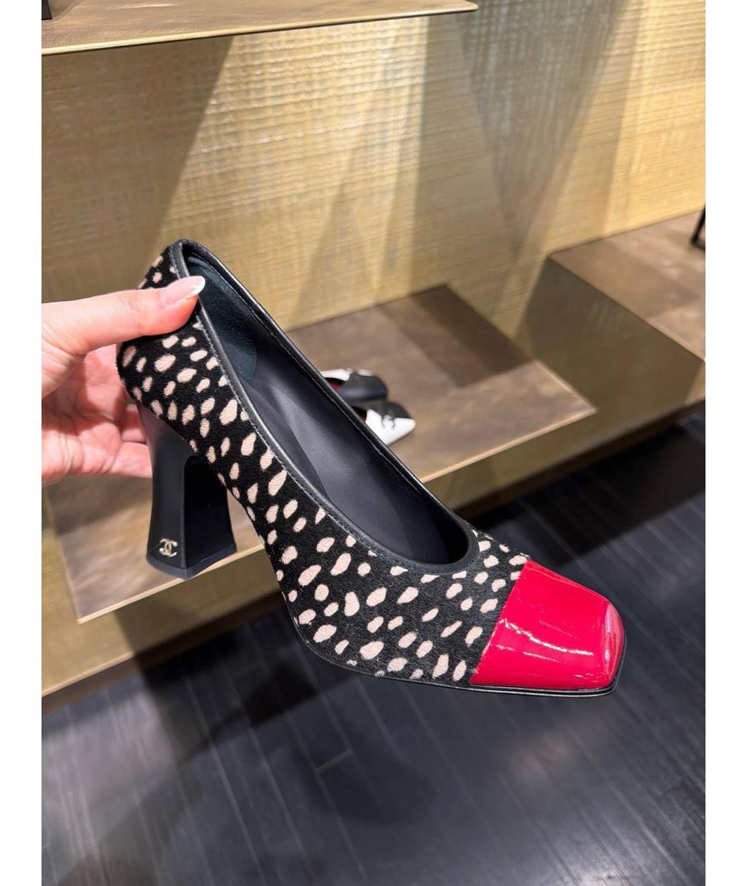 CHANEL Мульти кожаные туфли, фото 8