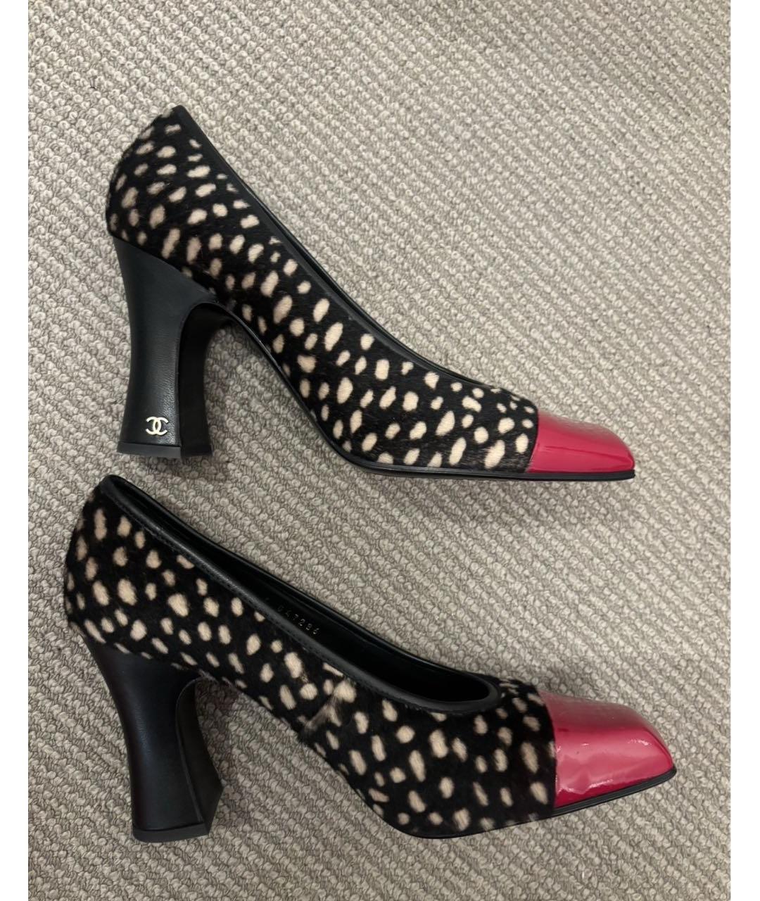 CHANEL Мульти кожаные туфли, фото 7