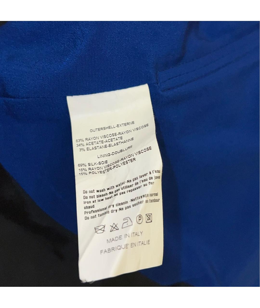ELIE SAAB Темно-синий вискозный комбинезон, фото 4