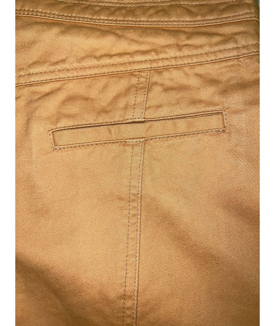 CHANEL Бежевые хлопковые джинсы клеш, фото 6