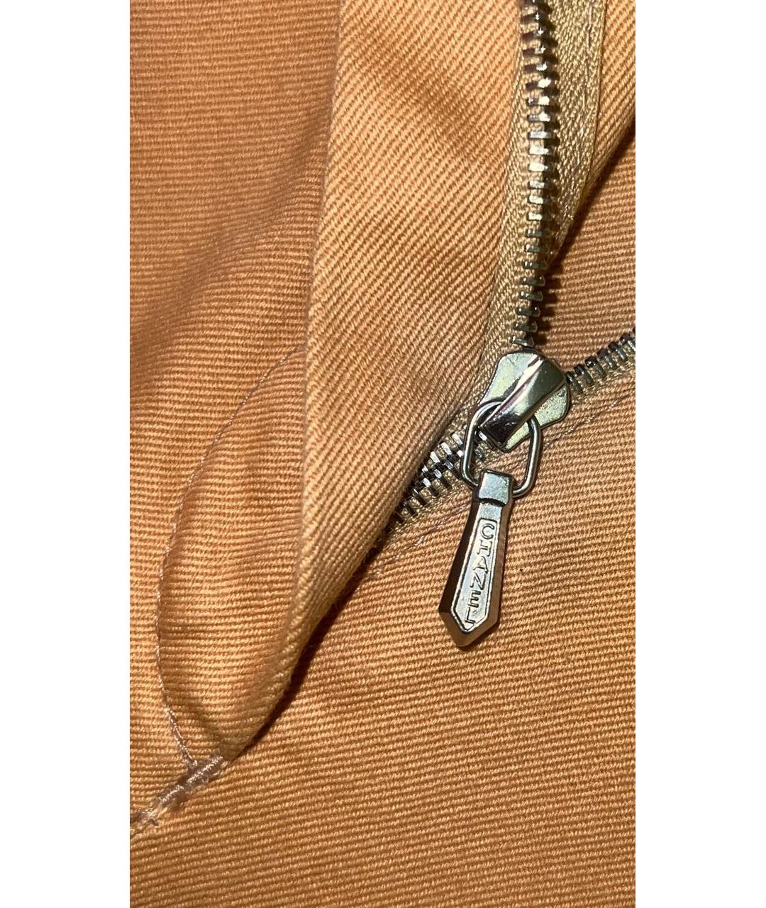 CHANEL Бежевые хлопковые джинсы клеш, фото 8