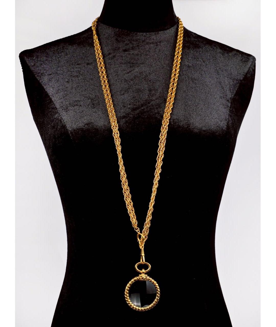CHANEL Золотое металлическое колье, фото 2