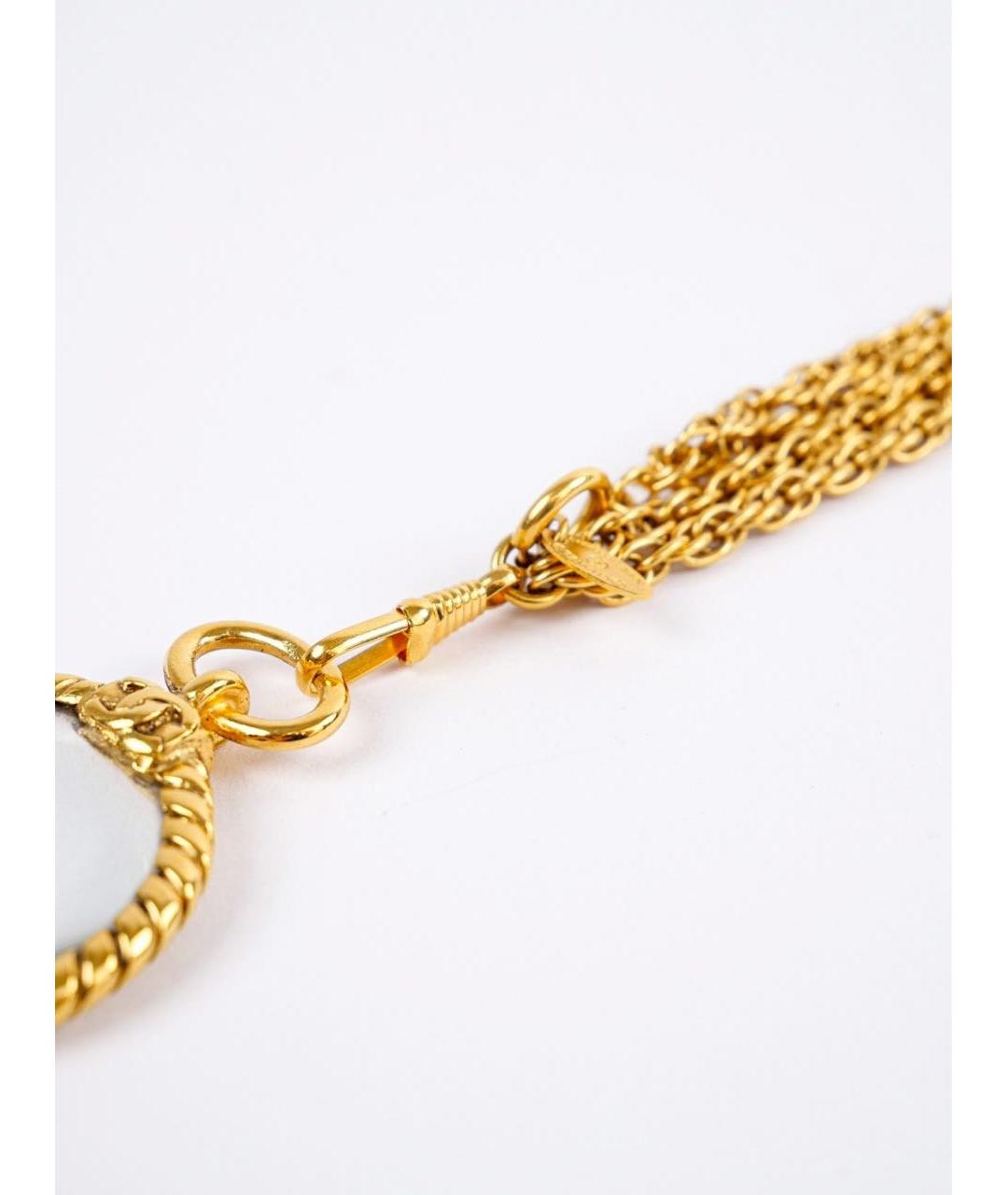 CHANEL Золотое металлическое колье, фото 4