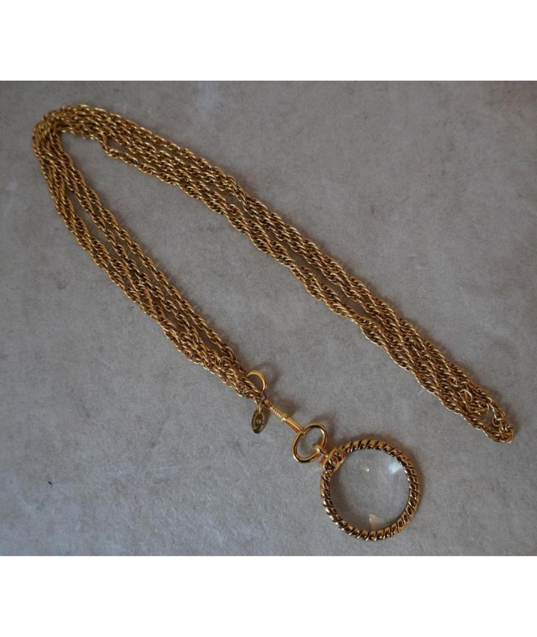CHANEL Золотое металлическое колье, фото 3