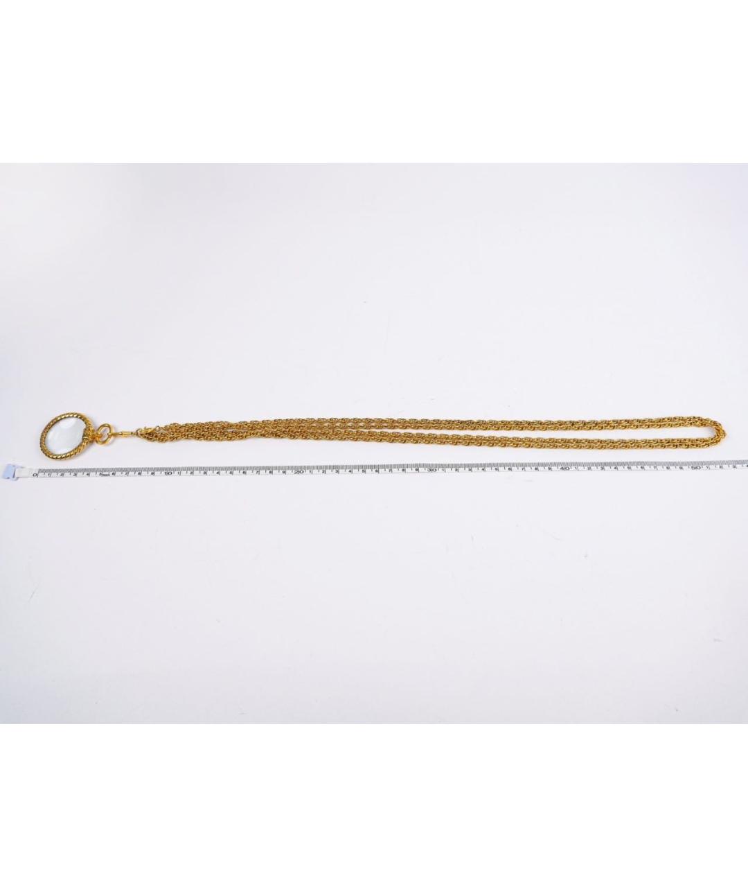 CHANEL Золотое металлическое колье, фото 5