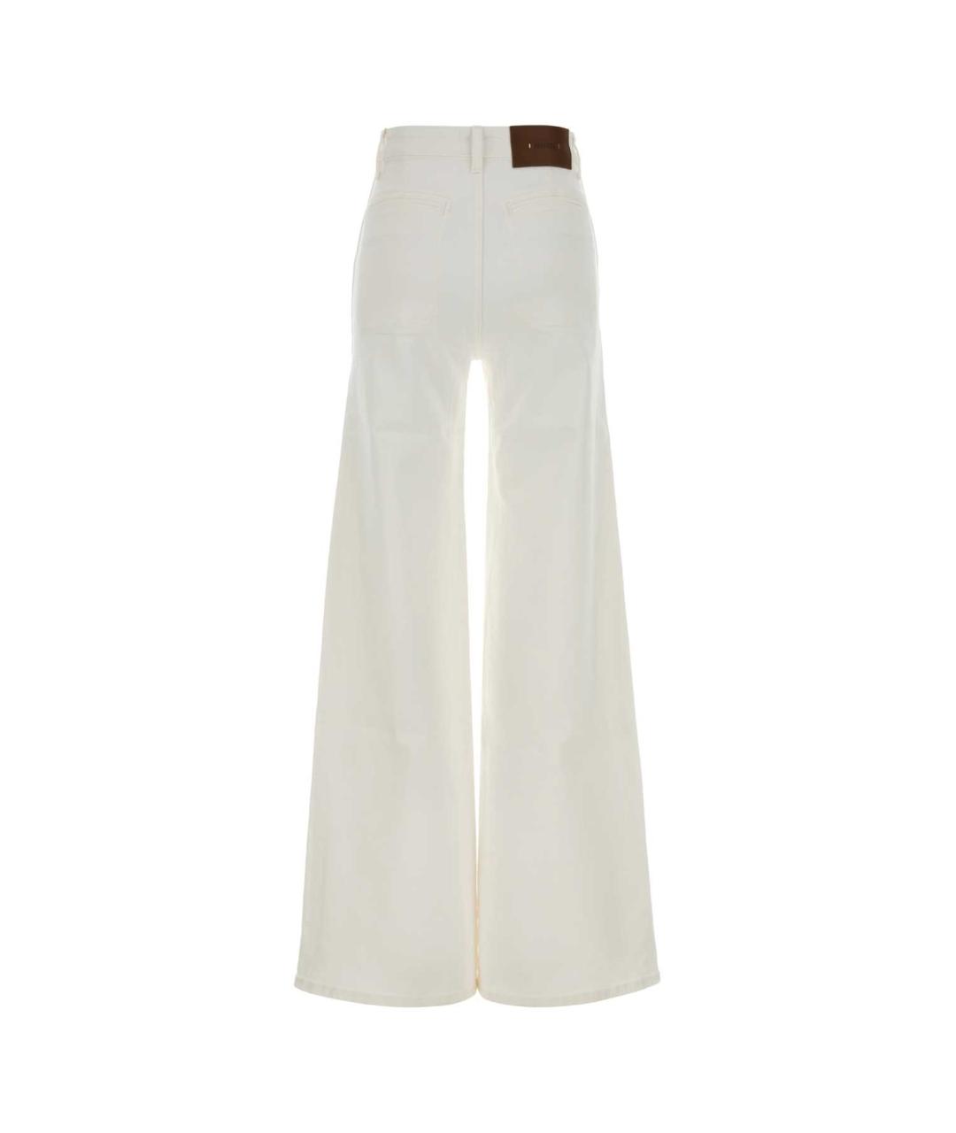 KHAITE Белые хлопковые прямые джинсы, фото 2