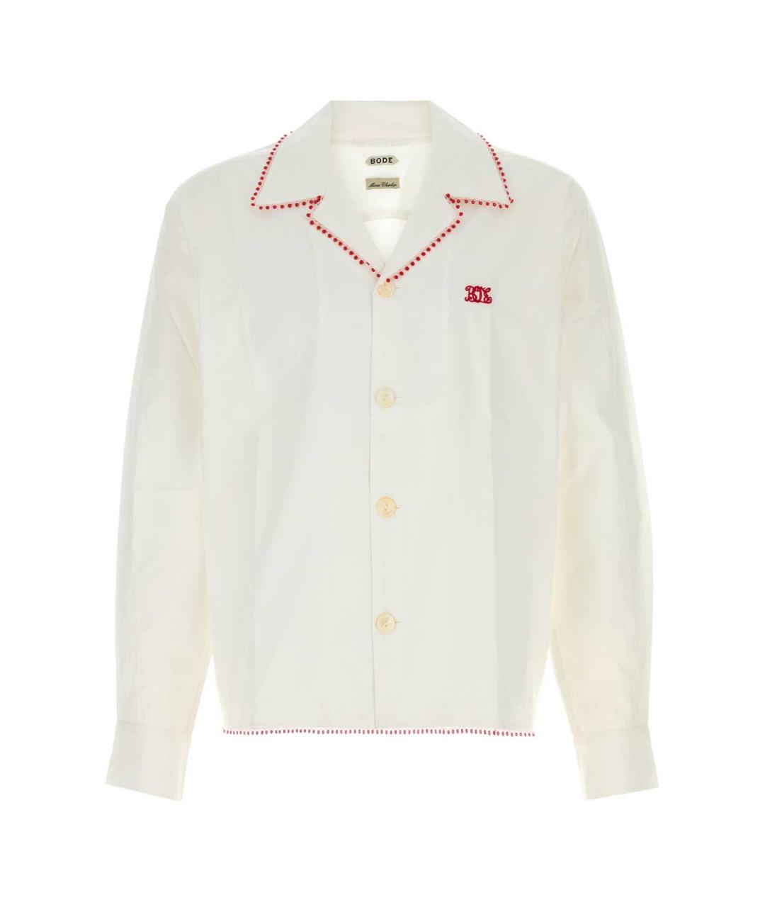 BODE Белая хлопковая кэжуал рубашка, фото 1
