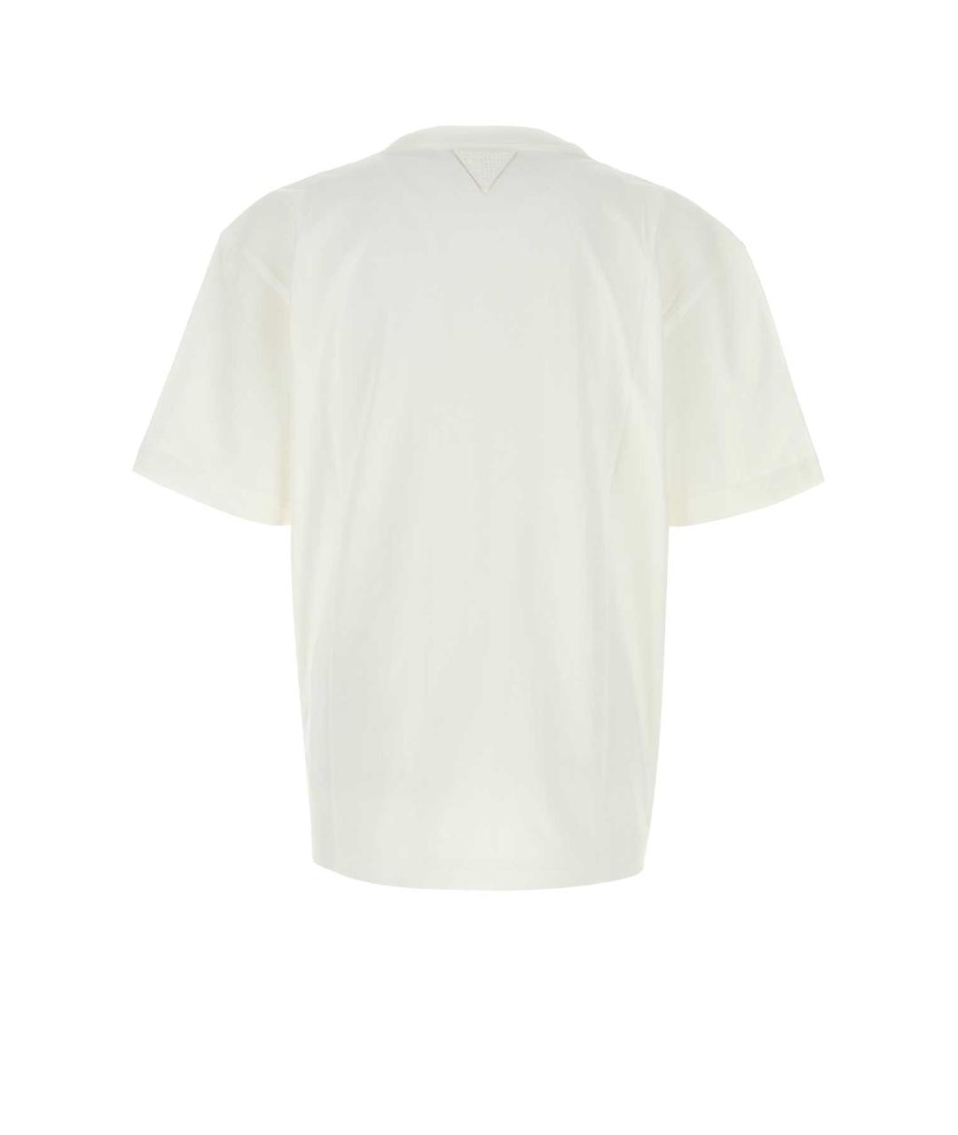 BOTTEGA VENETA Белая хлопковая футболка, фото 2