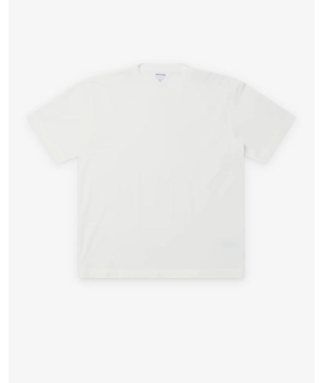 BOTTEGA VENETA Белая хлопковая футболка, фото 3