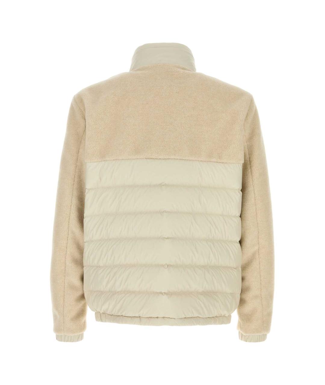 MONCLER Бежевая полиэстеровая куртка, фото 2