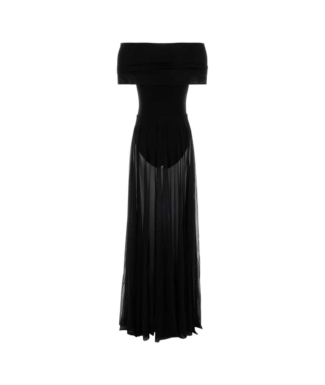 NORMA KAMALI Черное полиэстеровое вечернее платье, фото 2