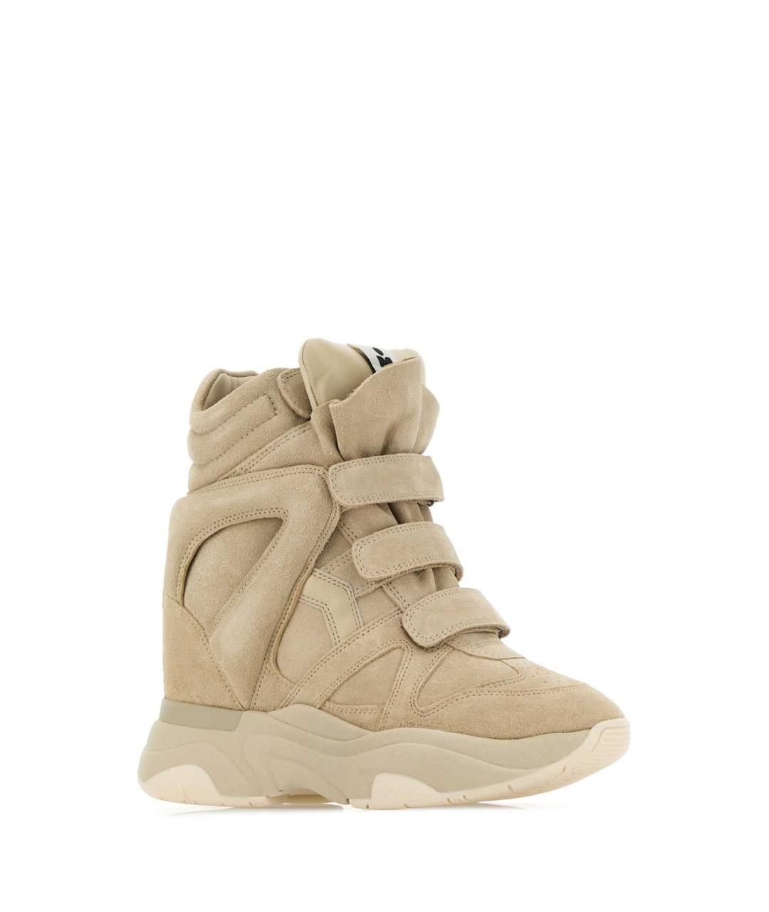 ISABEL MARANT Бежевые замшевые кроссовки, фото 2