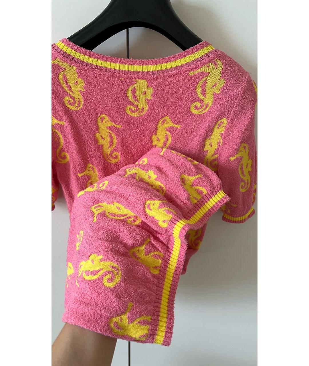 LOVE MOSCHINO Розовое повседневное платье, фото 5