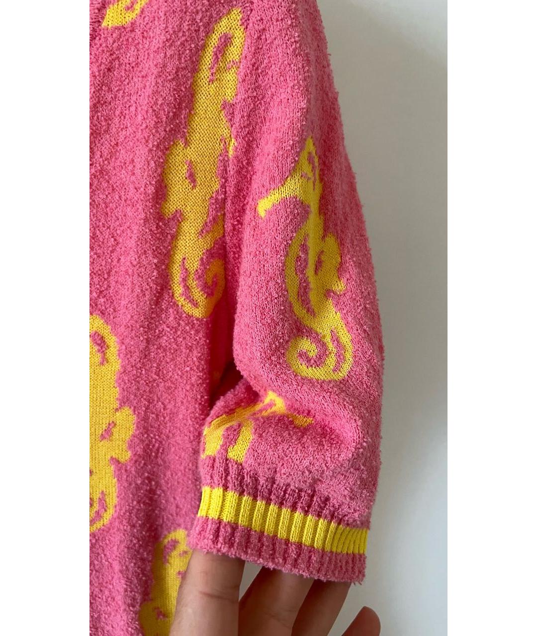 LOVE MOSCHINO Розовое повседневное платье, фото 3