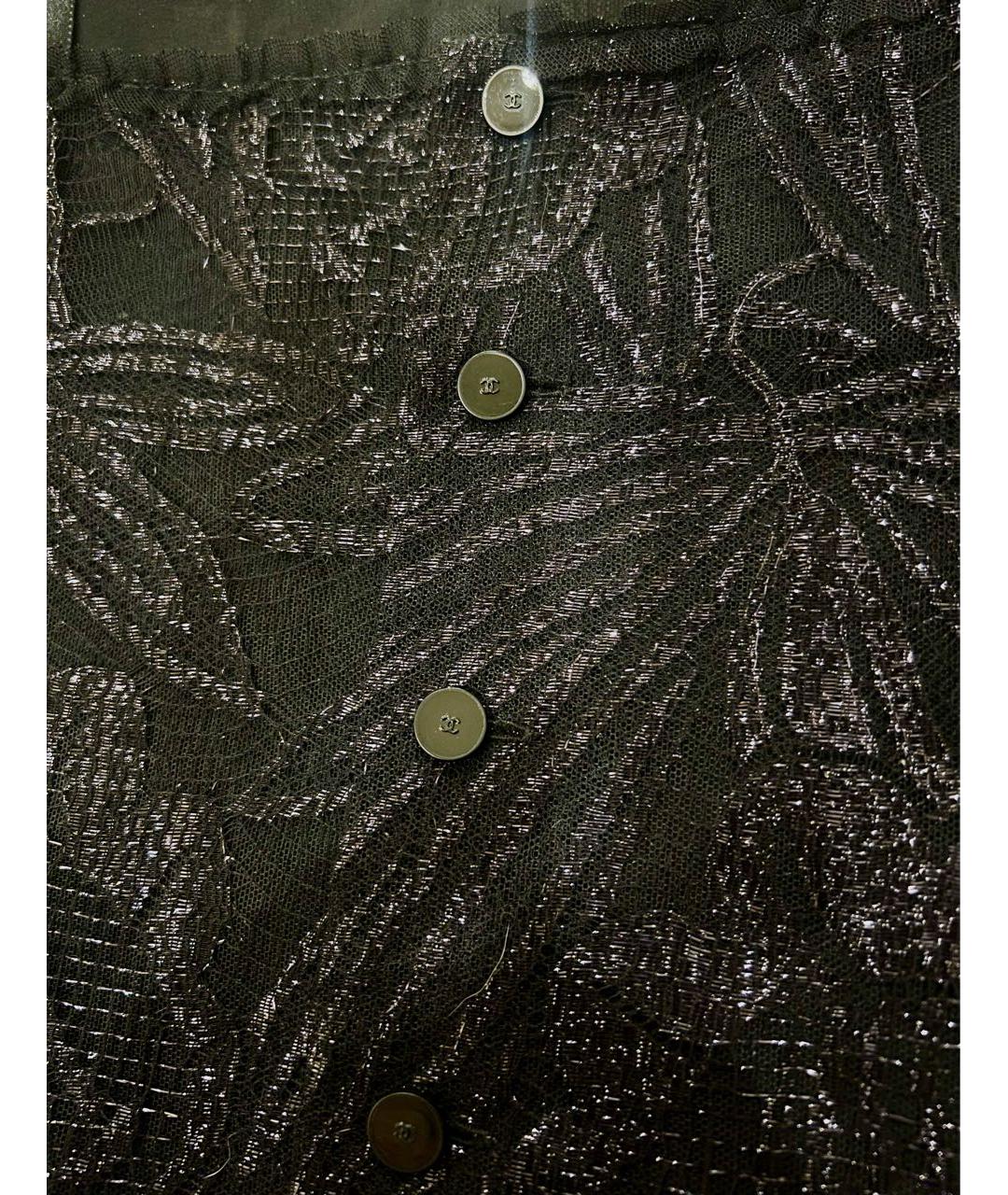 CHANEL Черная полиэстеровая майка, фото 5