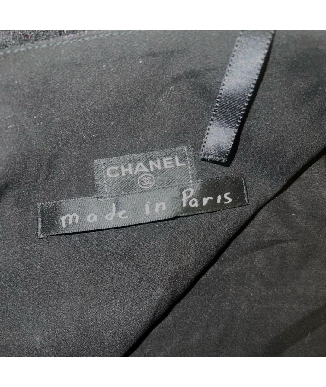CHANEL Черная полиэстеровая майка, фото 4