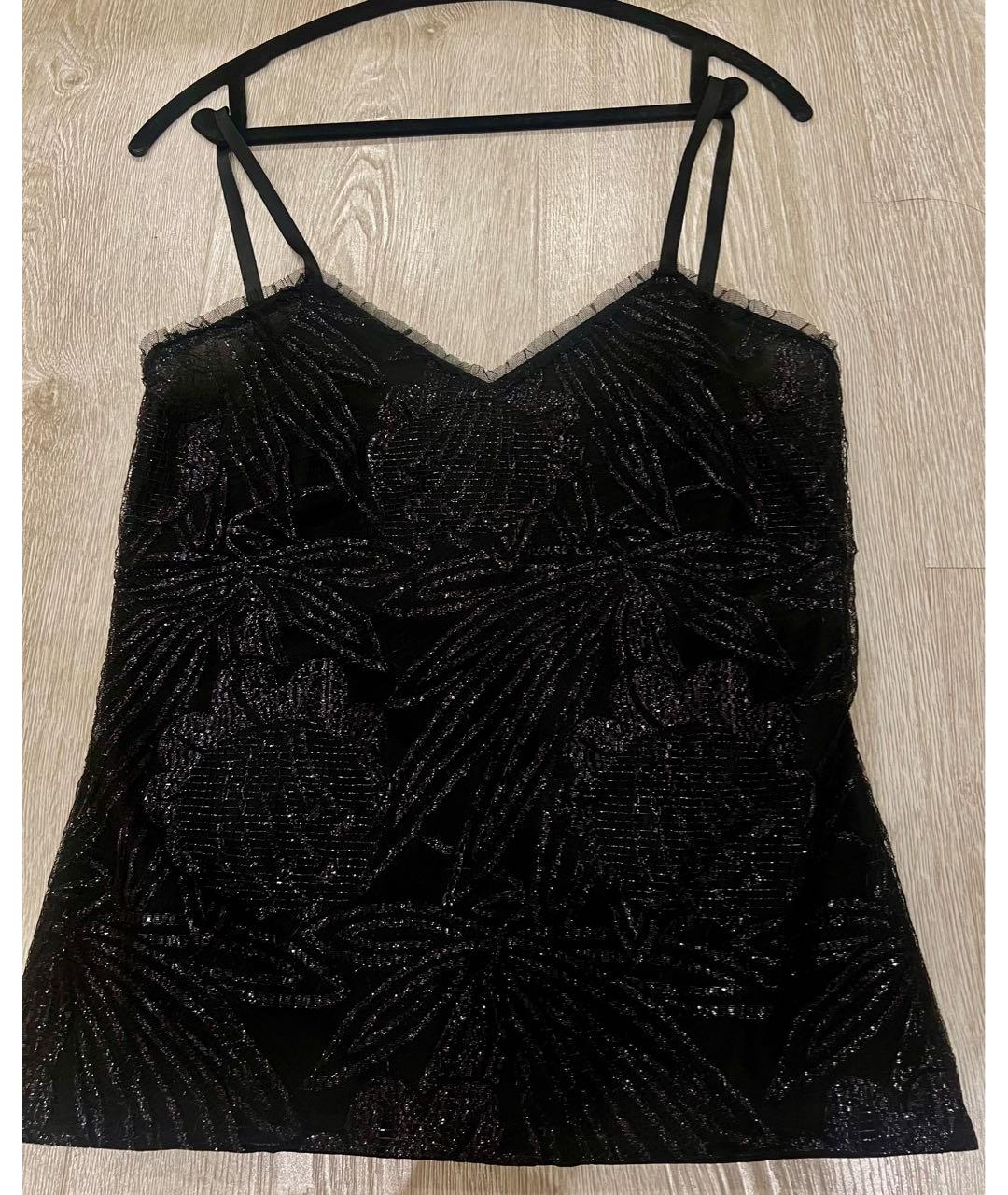 CHANEL Черная полиэстеровая майка, фото 9