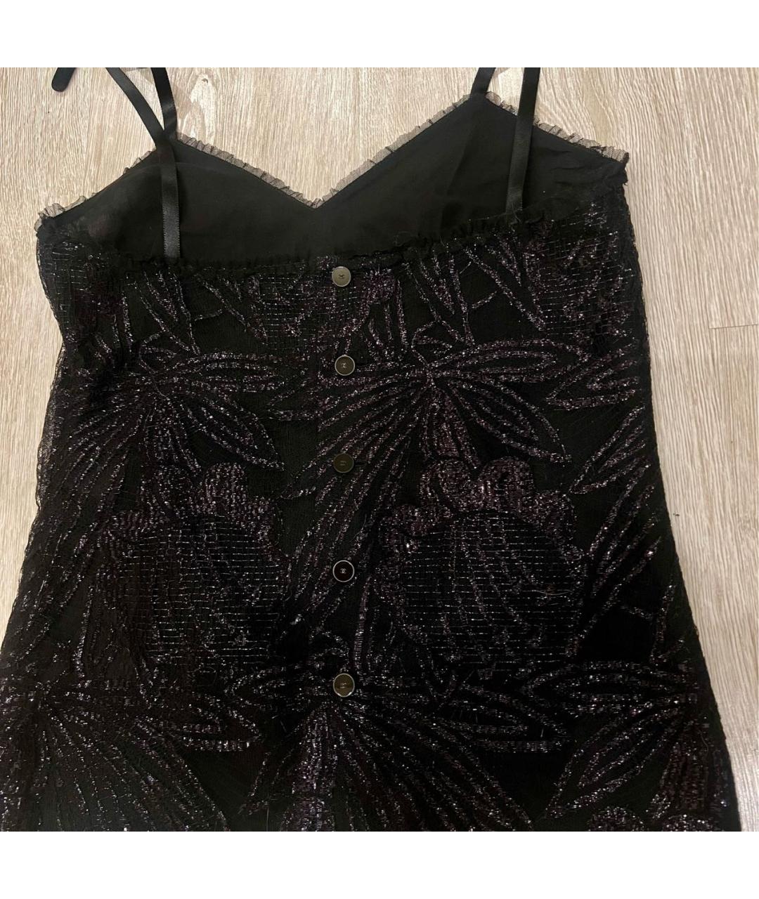 CHANEL Черная полиэстеровая майка, фото 7