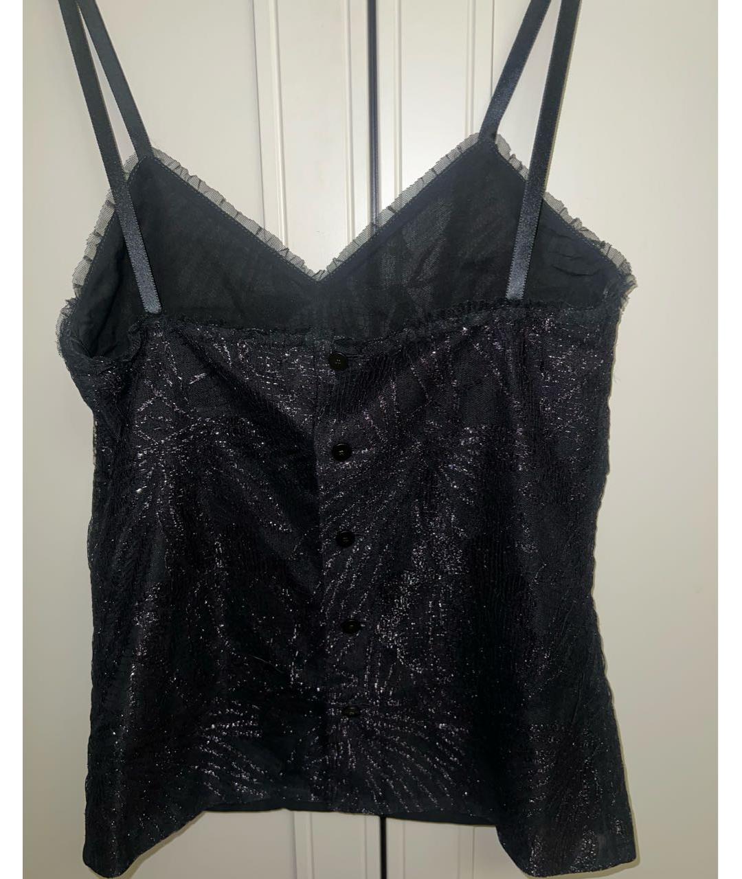 CHANEL Черная полиэстеровая майка, фото 3