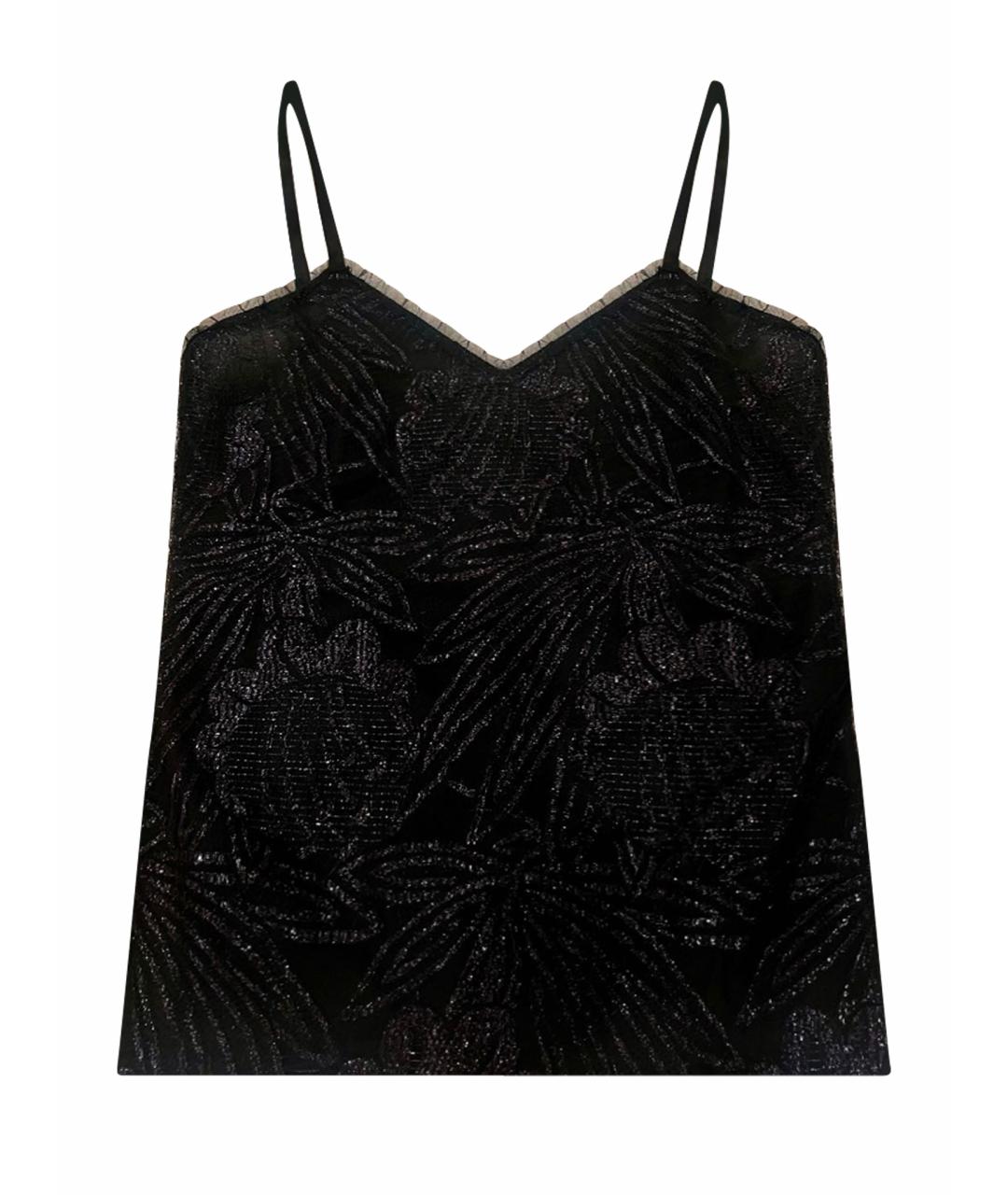 CHANEL Черная полиэстеровая майка, фото 1