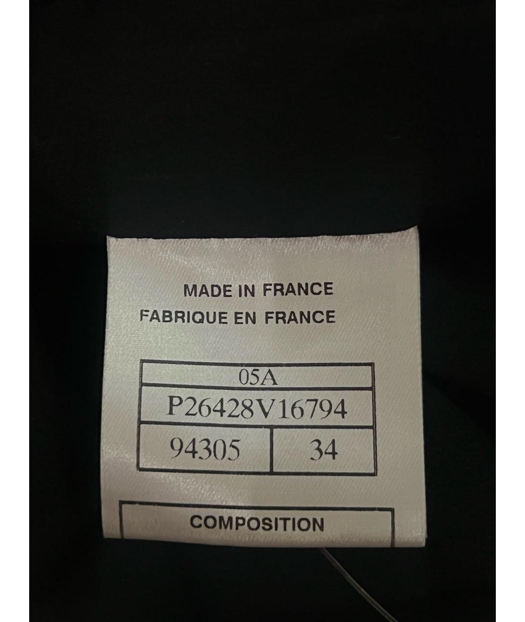 CHANEL Черная полиэстеровая майка, фото 6