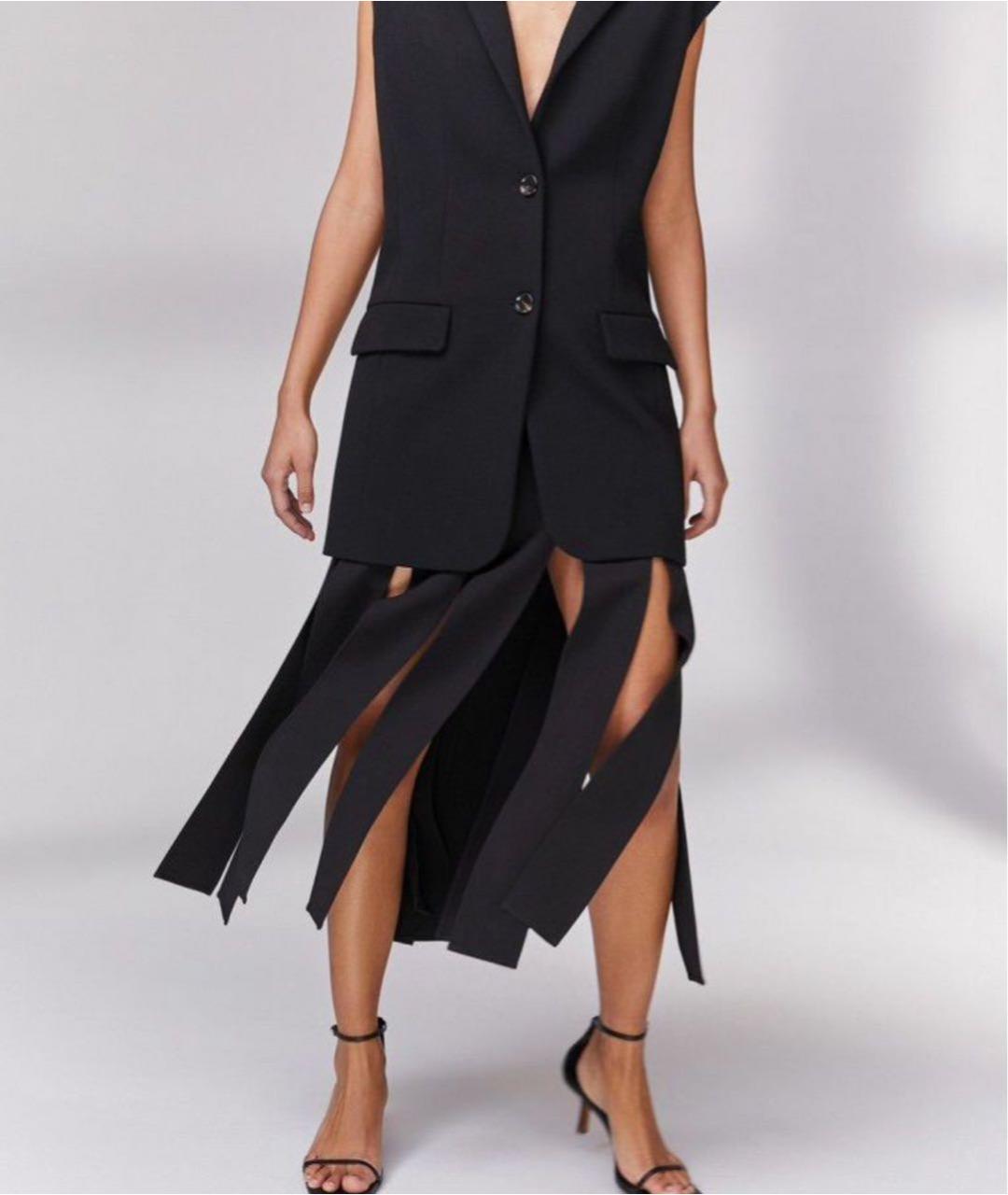 12 STOREEZ Черная юбка миди, фото 4