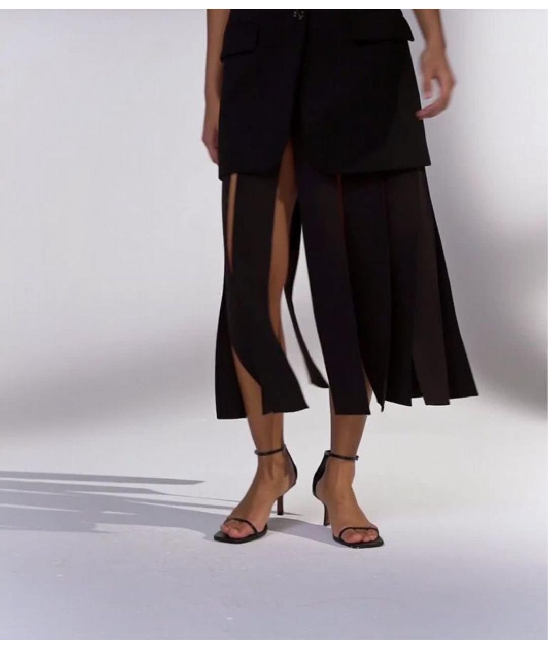 12 STOREEZ Черная юбка миди, фото 3