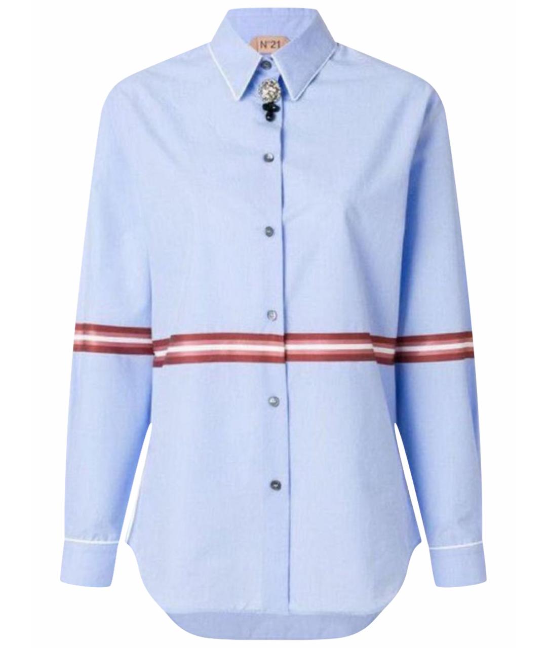 NO. 21 Голубая хлопковая рубашка, фото 1
