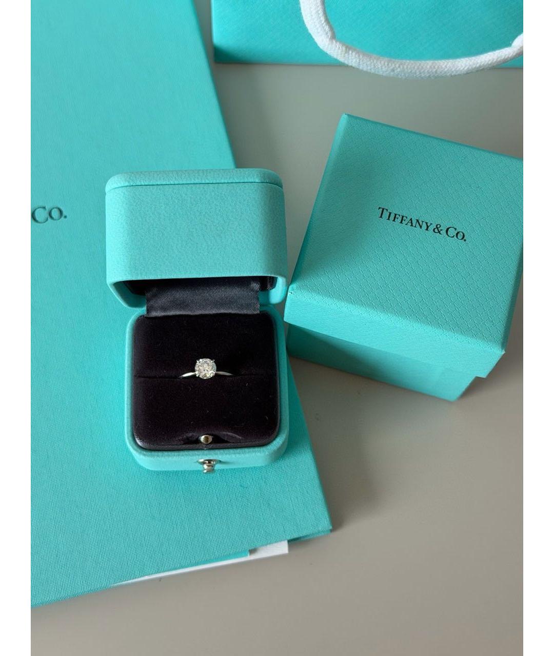 TIFFANY&CO Серебряное платиновое кольцо, фото 2