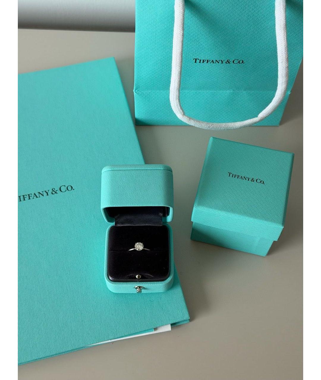 TIFFANY&CO Серебряное платиновое кольцо, фото 6