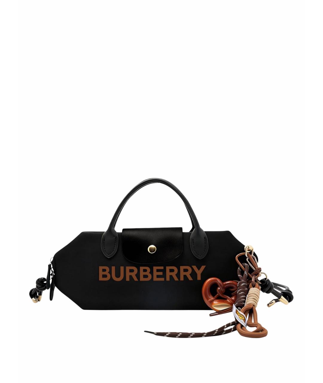 BURBERRY Черная твиловая косметичка, фото 1