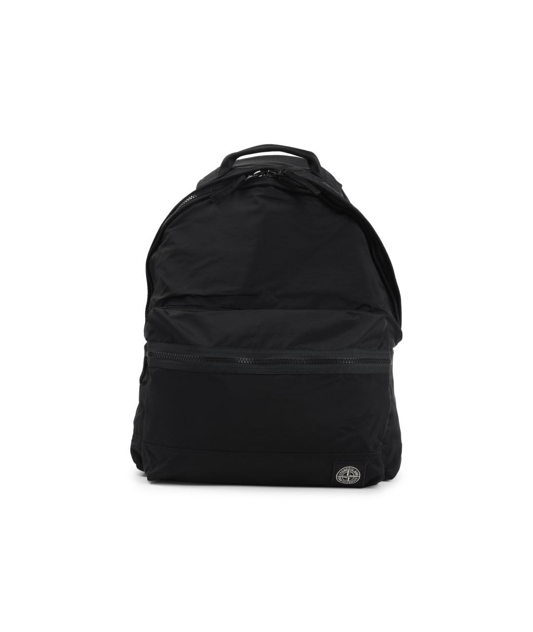 STONE ISLAND Черный синтетический рюкзак, фото 6