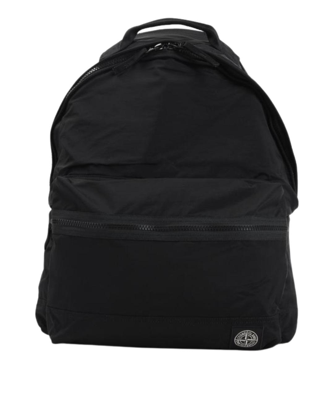 STONE ISLAND Черный синтетический рюкзак, фото 1