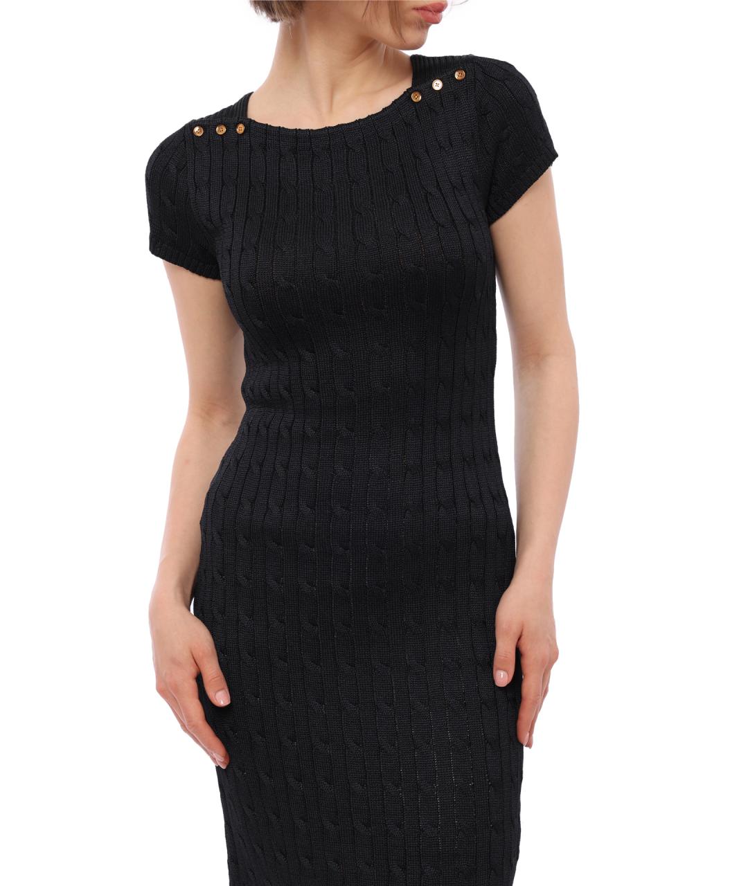 RALPH LAUREN Черное повседневное платье, фото 3