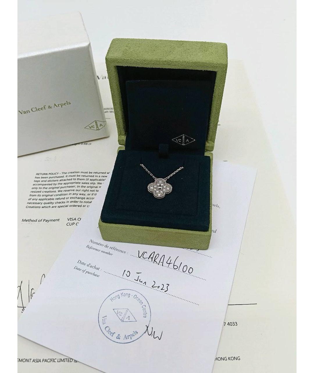 VAN CLEEF & ARPELS Серебряное колье из белого золота, фото 5