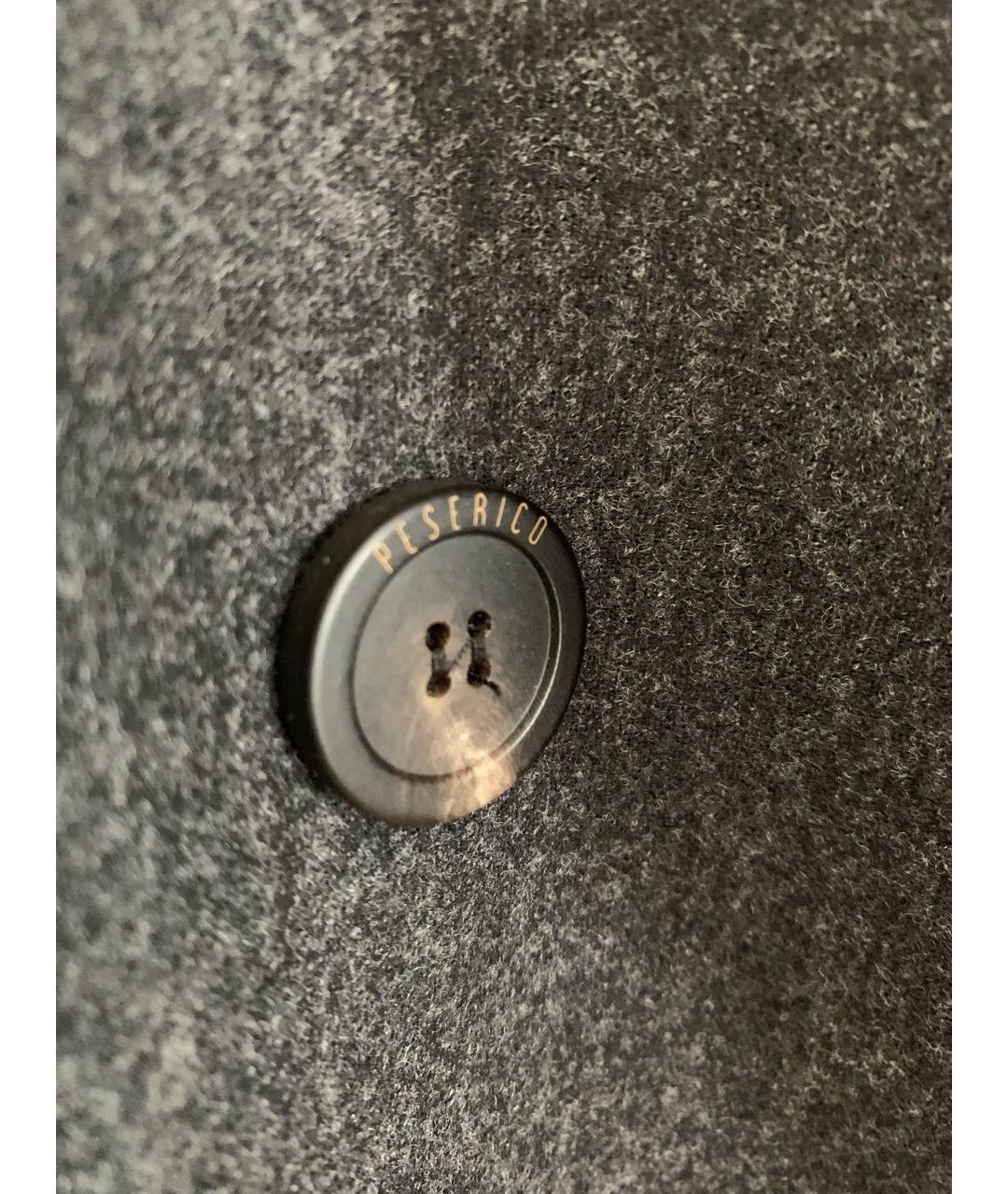 PESERICO Антрацитовый шерстяной жакет/пиджак, фото 6