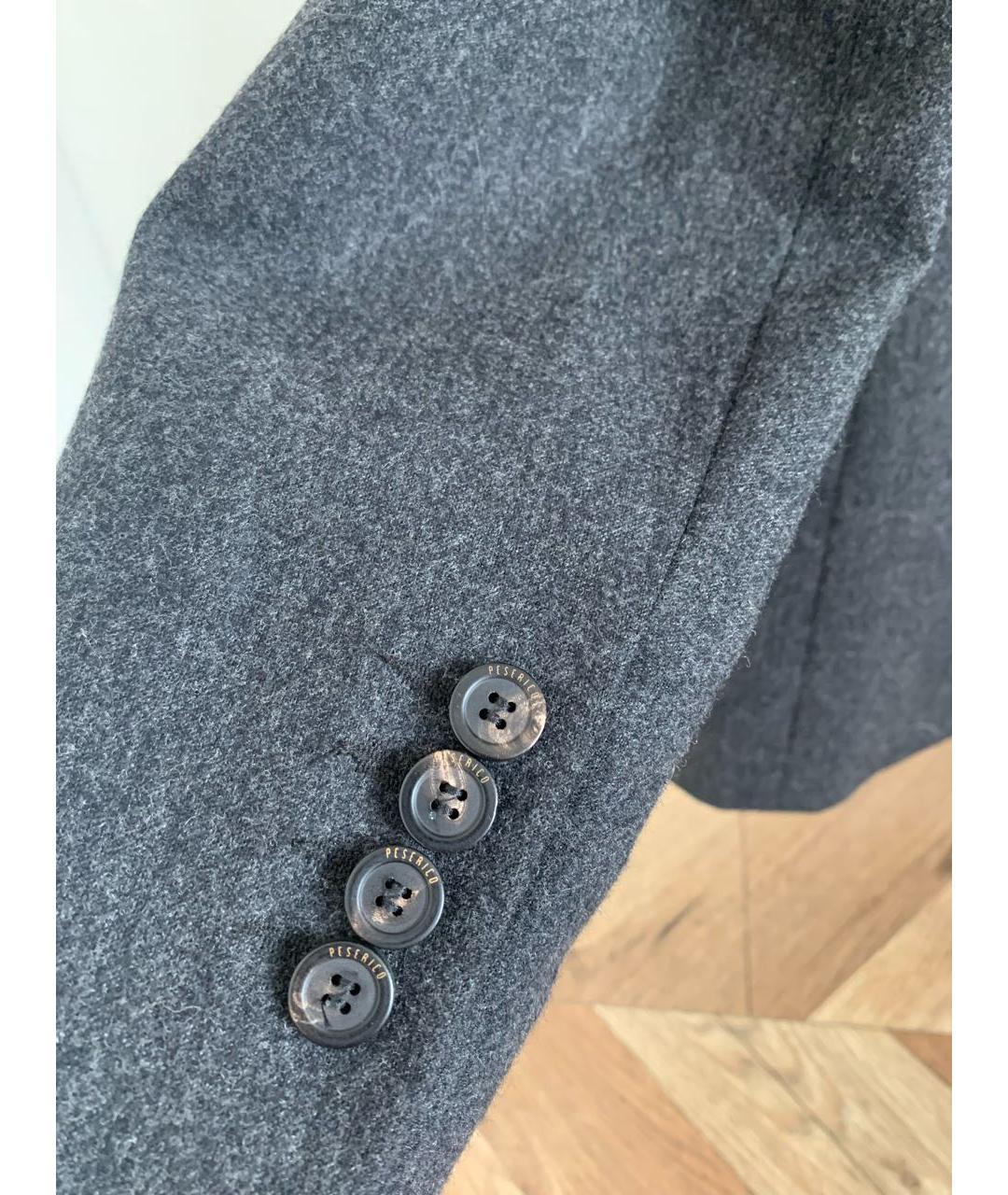 PESERICO Антрацитовый шерстяной жакет/пиджак, фото 5