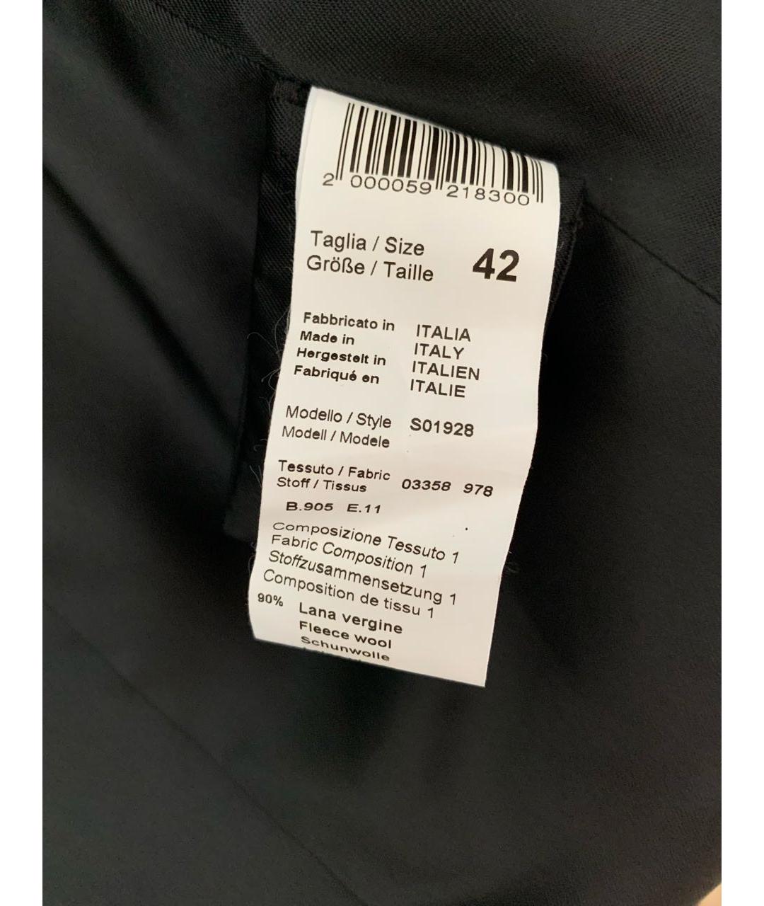 PESERICO Антрацитовый шерстяной жакет/пиджак, фото 7
