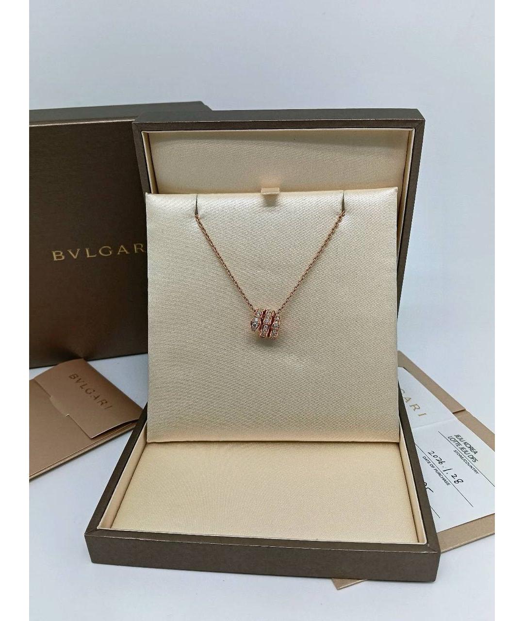 BVLGARI Золотое колье из розового золота, фото 4