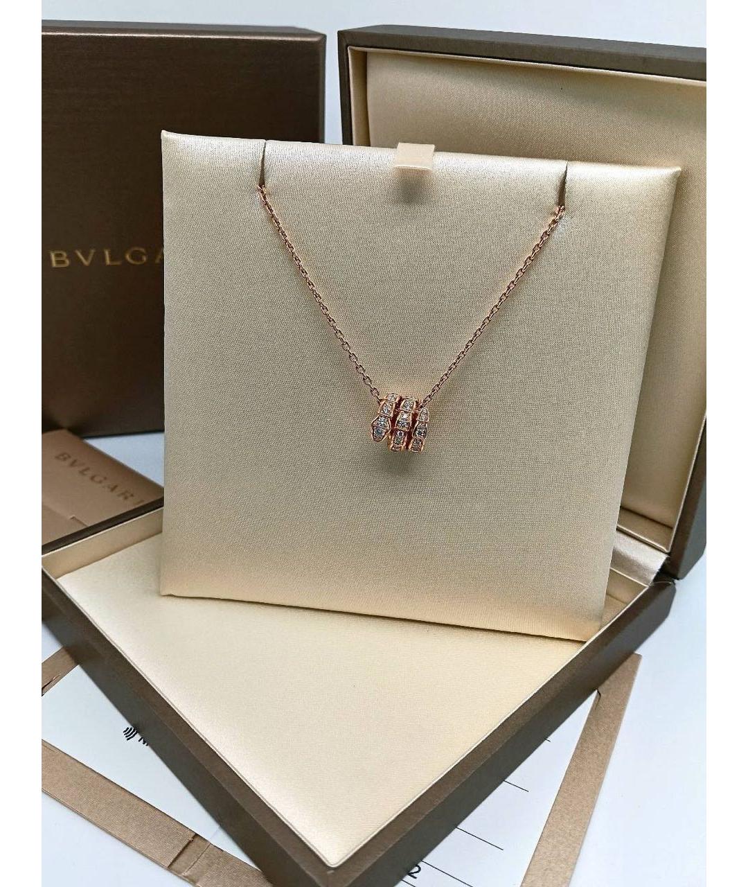 BVLGARI Золотое колье из розового золота, фото 3