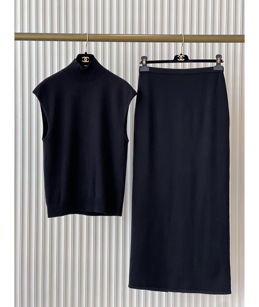 12 STOREEZ Черный шерстяной костюм с юбками, фото 2