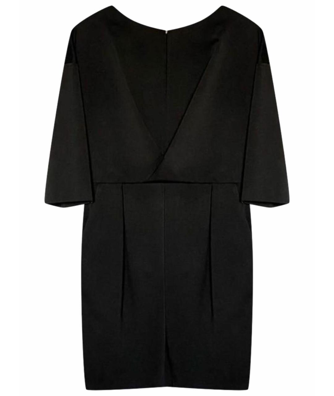 ELISABETTA FRANCHI Черное полиэстеровое повседневное платье, фото 1