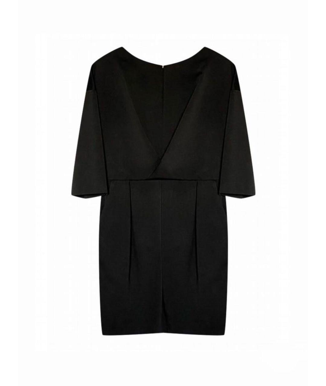 ELISABETTA FRANCHI Черное полиэстеровое повседневное платье, фото 9