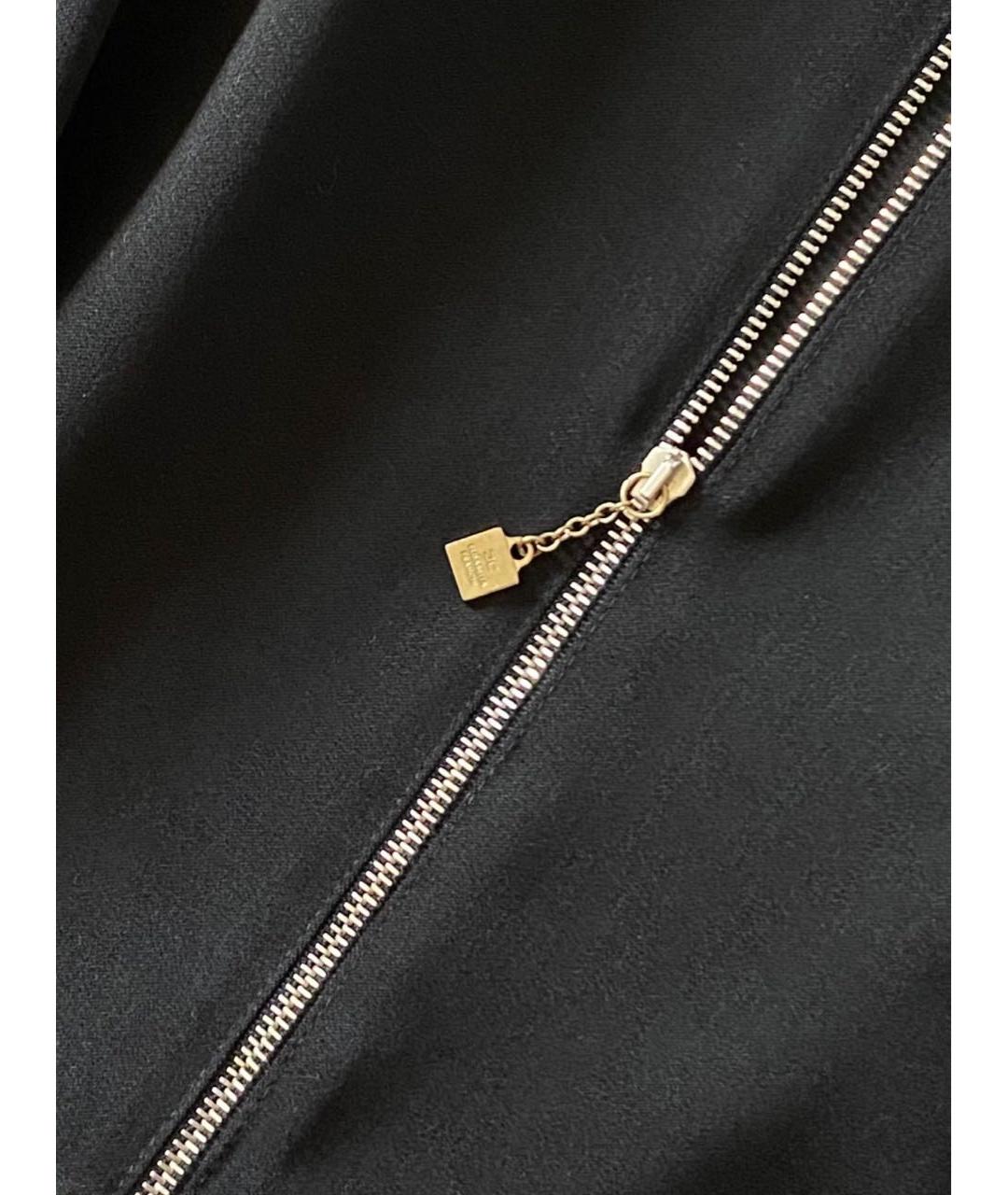 ELISABETTA FRANCHI Черное полиэстеровое повседневное платье, фото 5