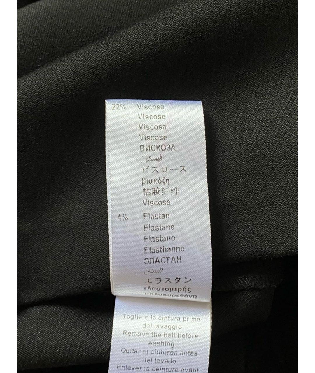 ELISABETTA FRANCHI Черное полиэстеровое повседневное платье, фото 7