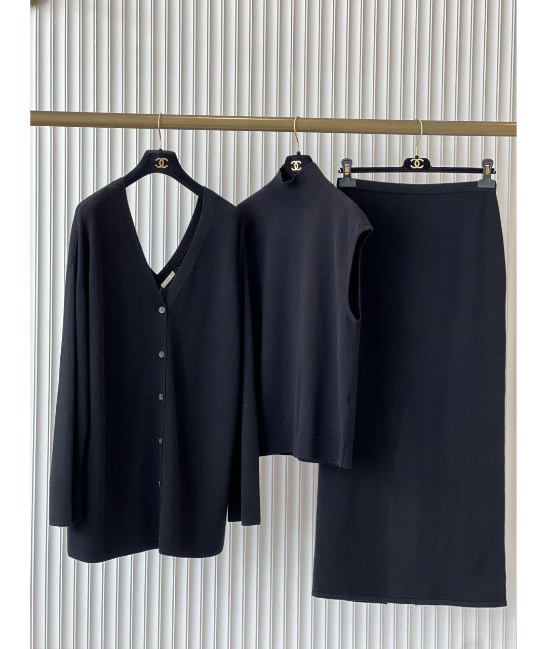 12 STOREEZ Черный шерстяной костюм с юбками, фото 9